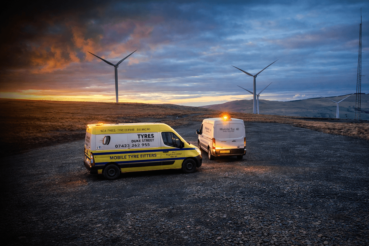 Close-up of a freshly fitted premium tyre on a polished alloy wheel